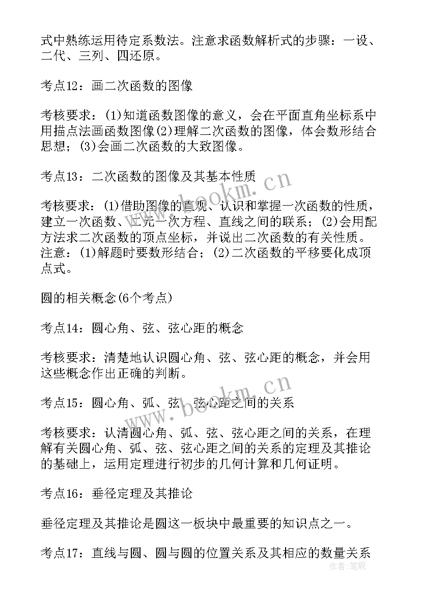 2023年数学知识点总结集 数学知识点归纳完整版(优质8篇)