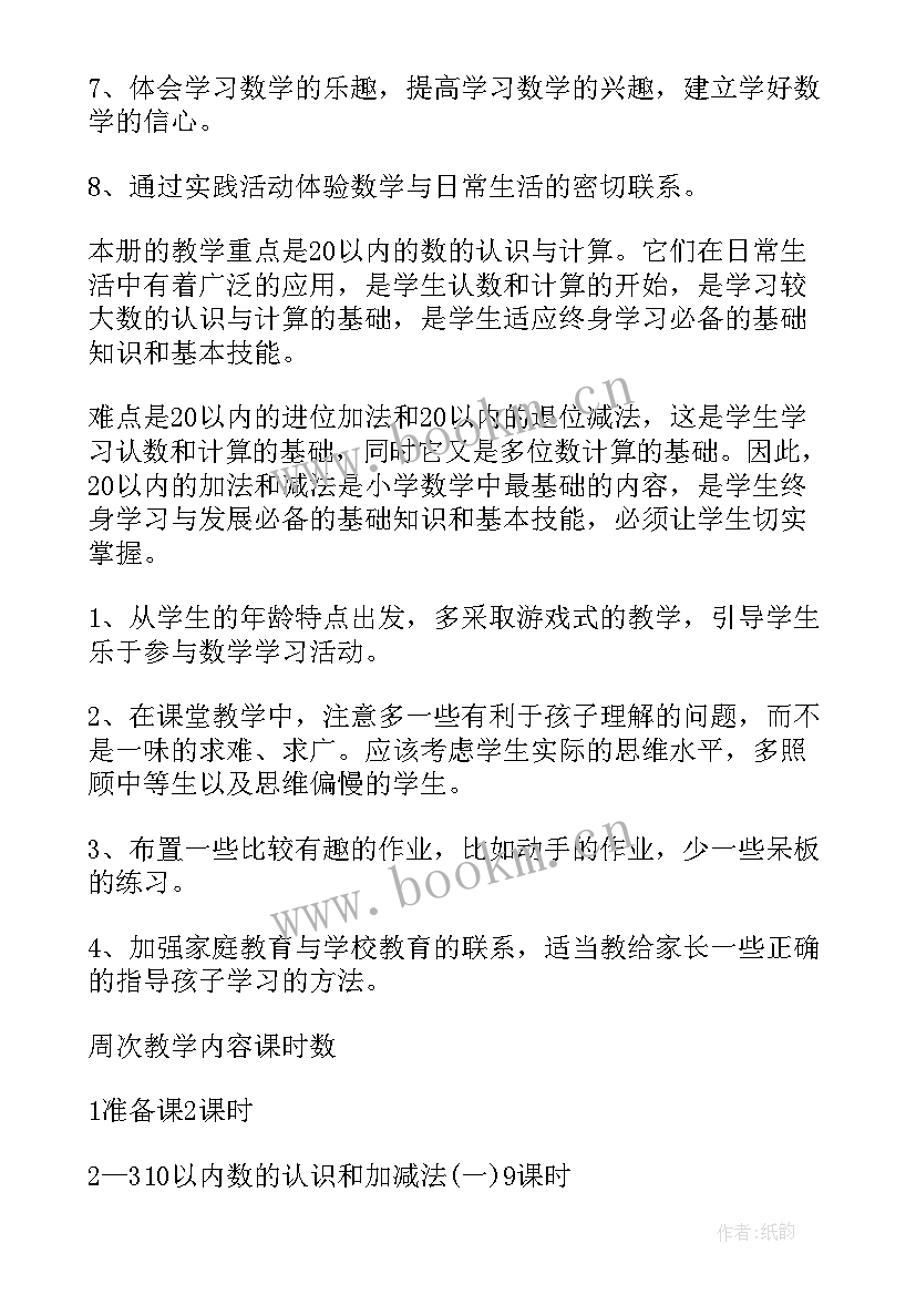 2023年小学一年级教师个人工作计划(优质8篇)