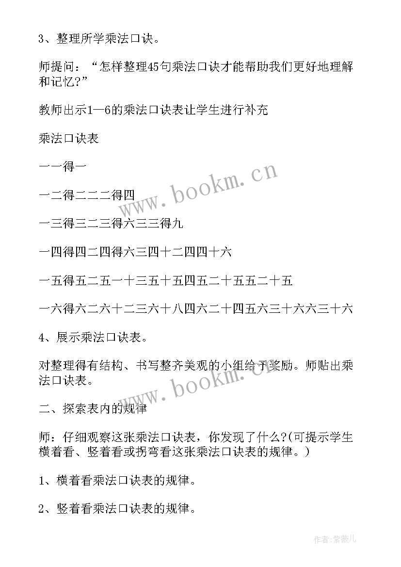 2023年二年级乘法口诀课堂教案及反思(模板13篇)