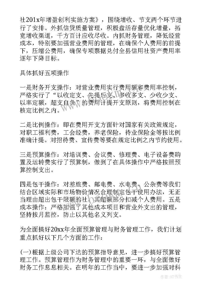 2023年财务工作总结及工作计划(优秀8篇)