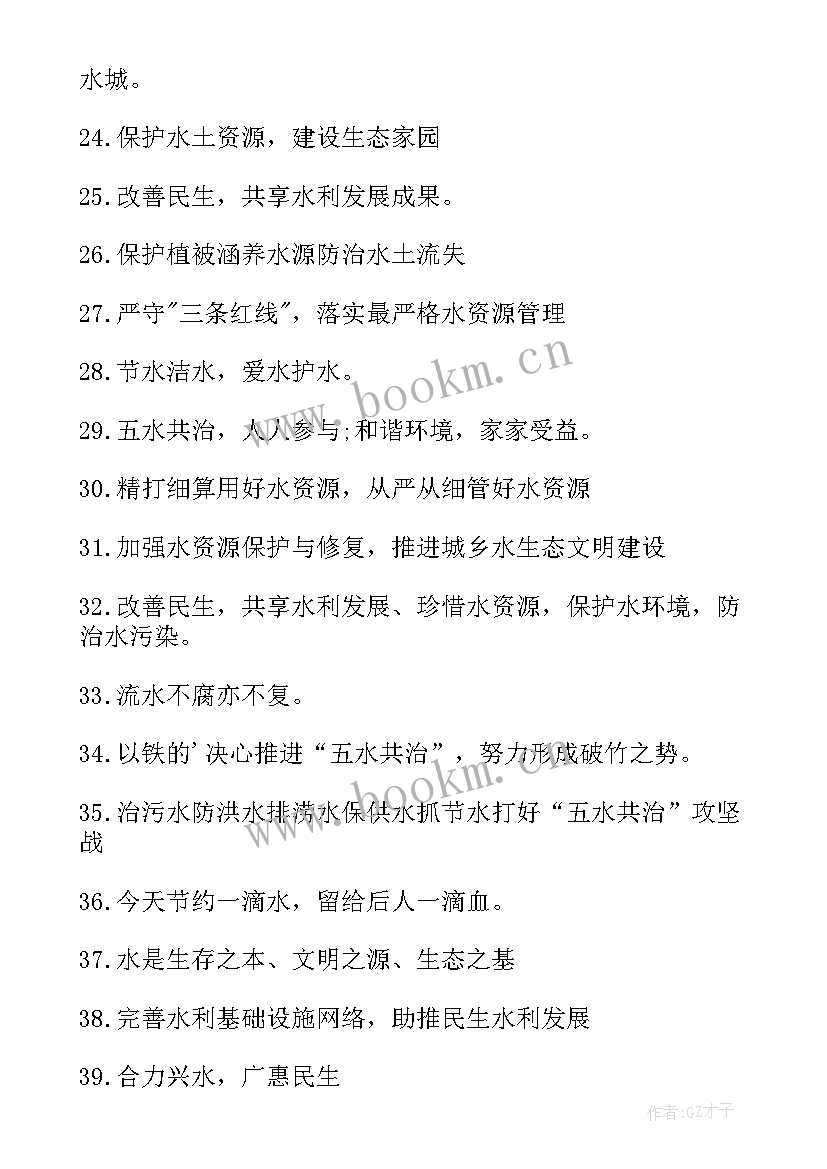 2023年水资源浪费的现象有哪些 针对浪费水资源的宣传标语(模板6篇)