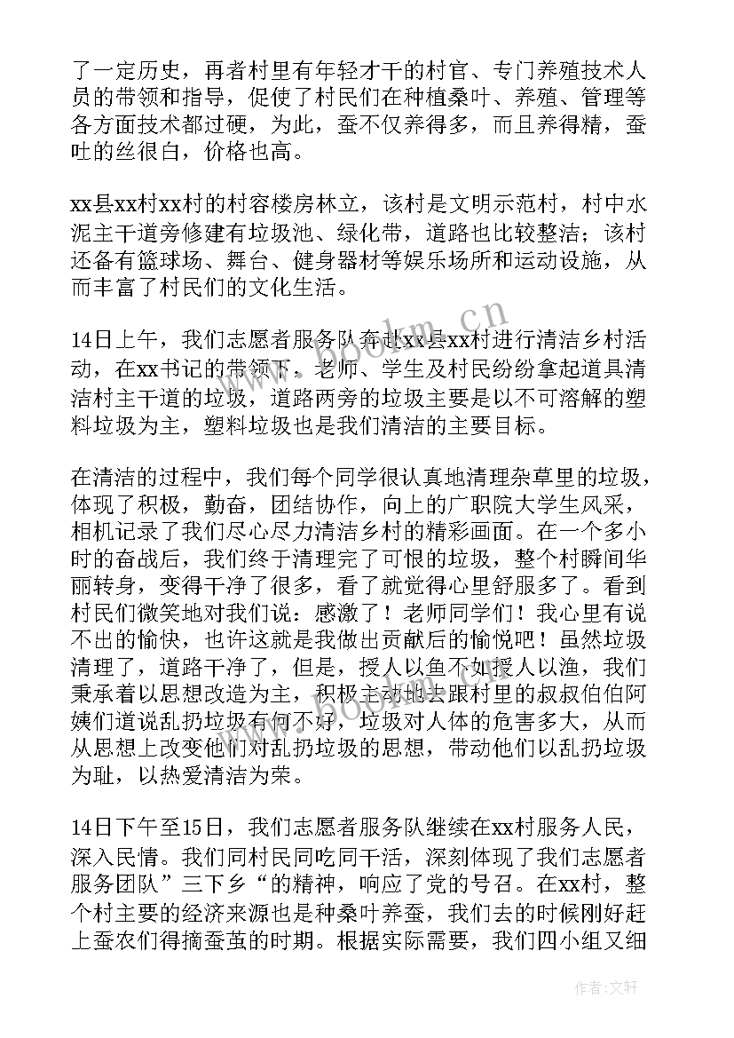 最新高中清洁乡村社会实践报告总结(模板6篇)