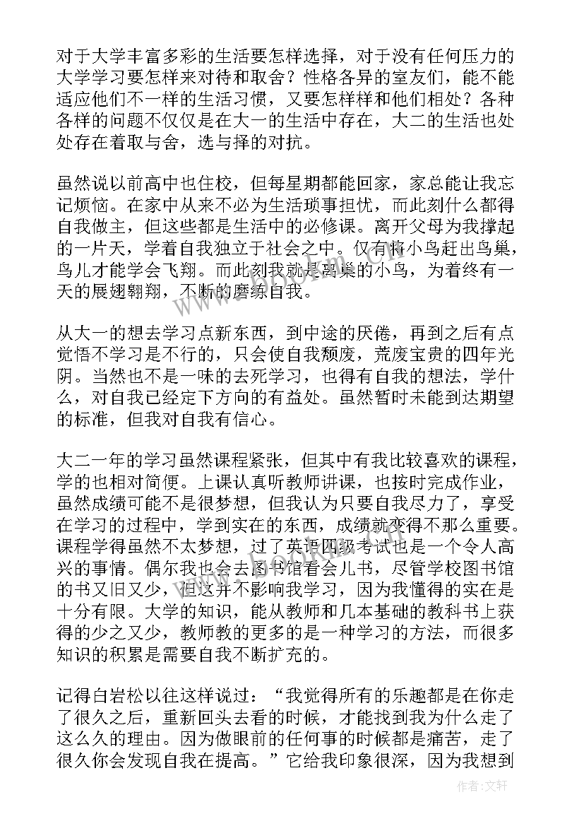 2023年大二个人总结(精选13篇)