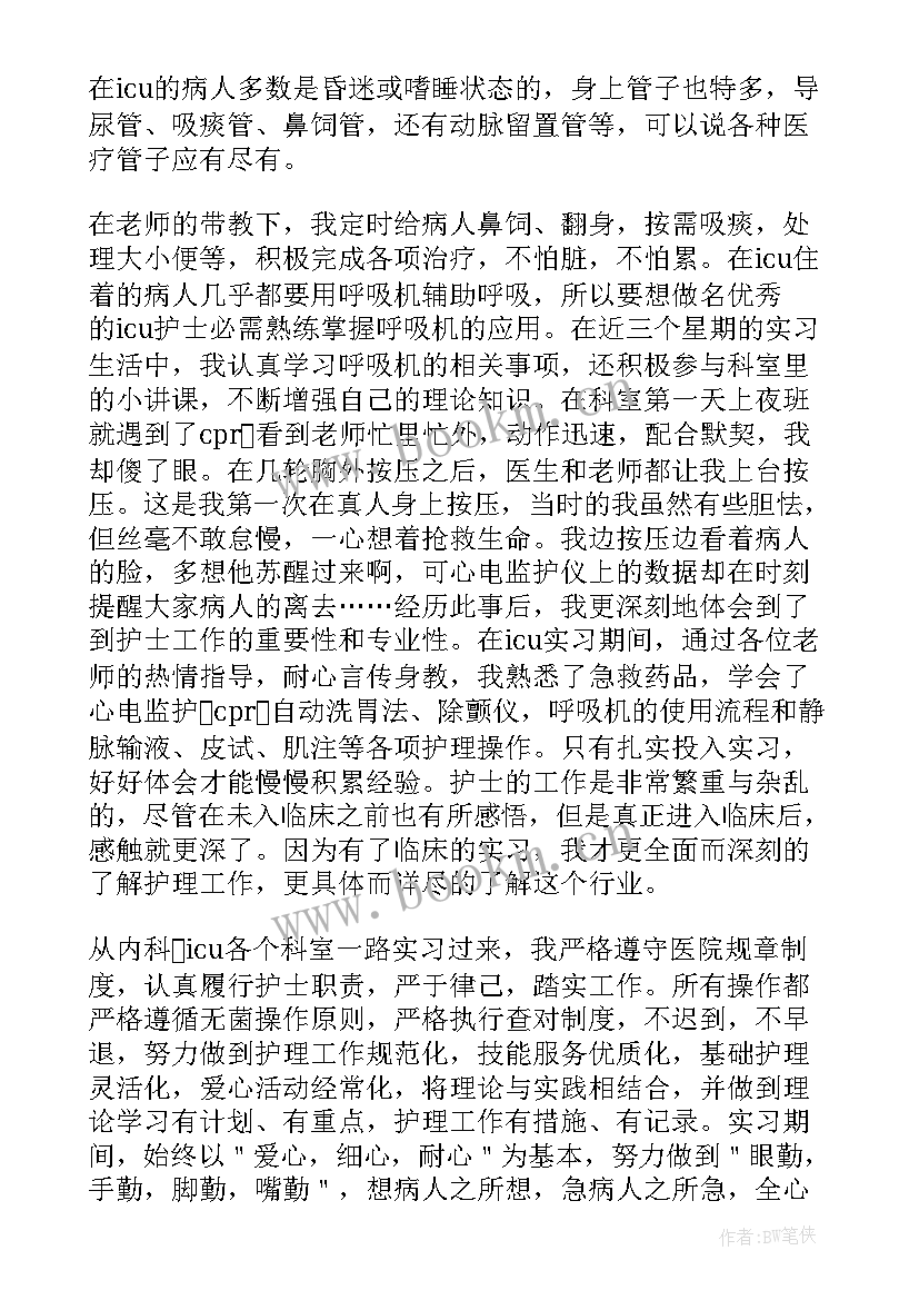 护士实习工作的自我鉴定(通用8篇)