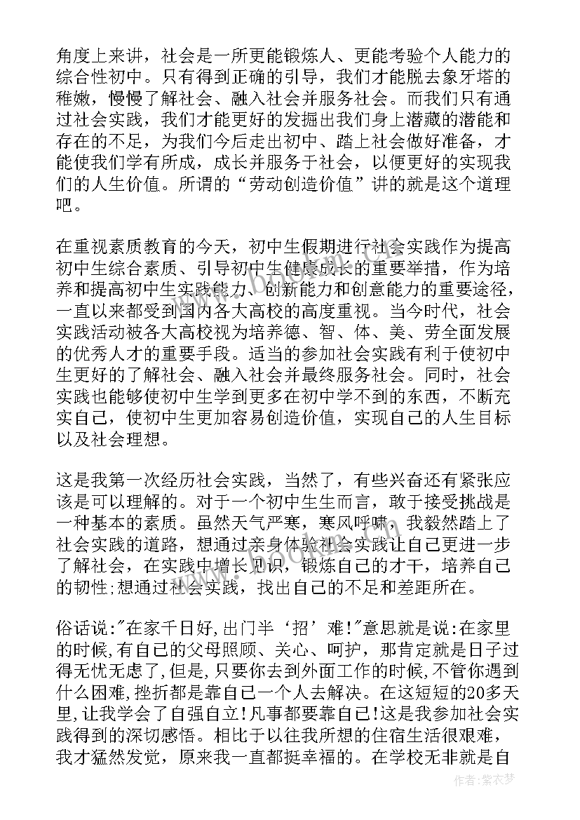 最新大三寒假实践报告 大学生寒假社会实践心得体会(大全13篇)