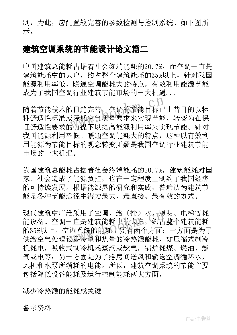 最新建筑空调系统的节能设计论文(模板10篇)