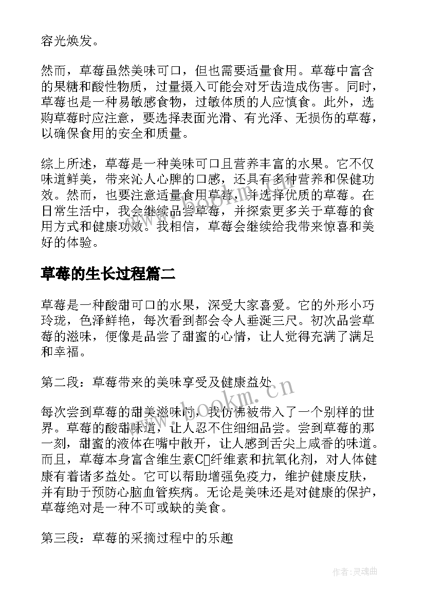 2023年草莓的生长过程 草莓心得体会(大全13篇)