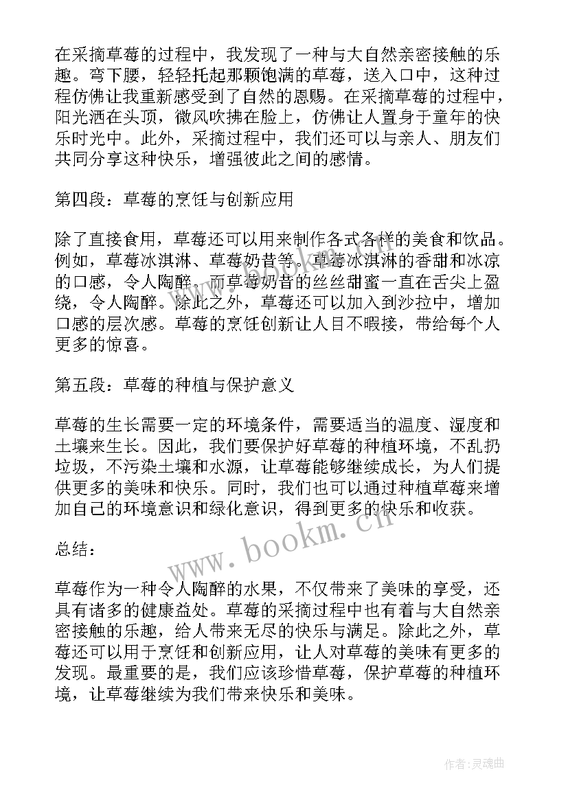 2023年草莓的生长过程 草莓心得体会(大全13篇)