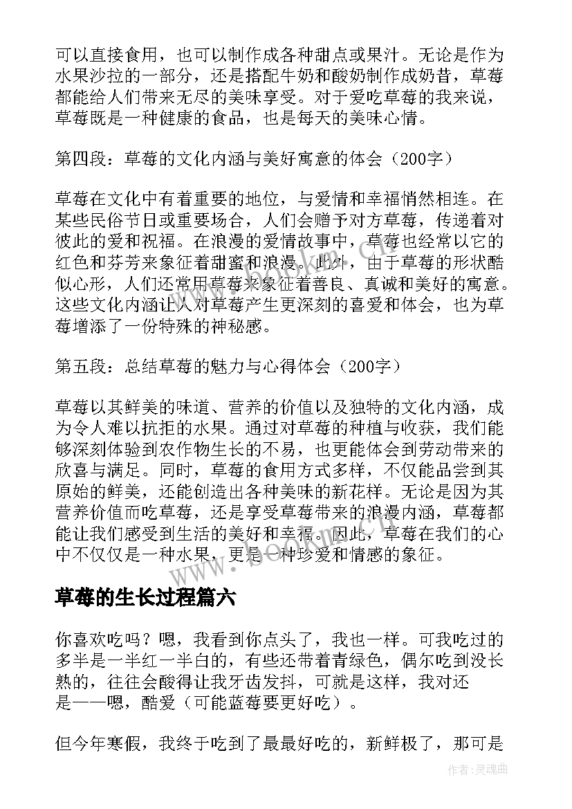 2023年草莓的生长过程 草莓心得体会(大全13篇)