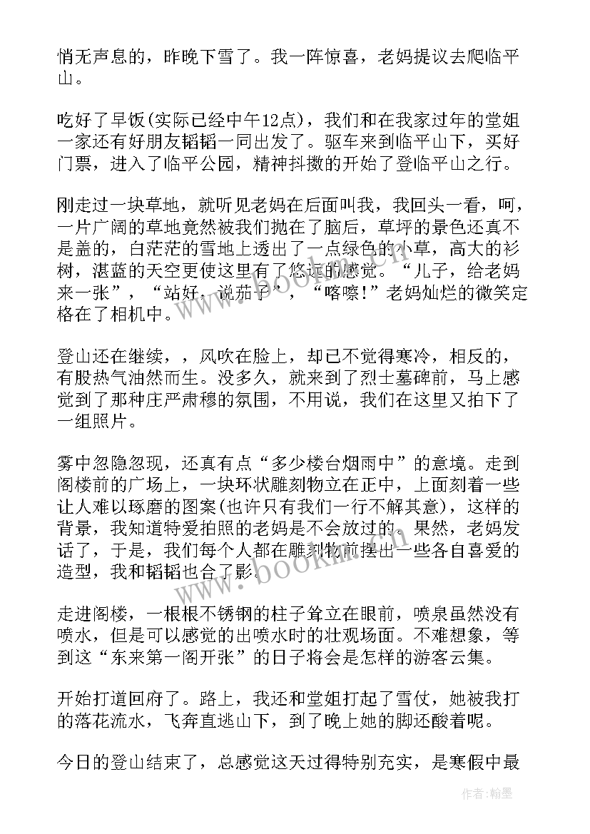 最新寒假日记高中生 高中寒假日记(精选10篇)