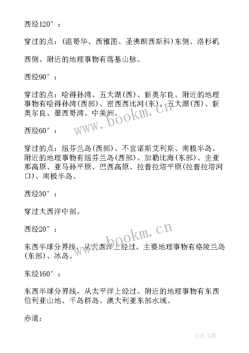 2023年高考地理必背知识点 高考地理会考必背考点知识点总结(优质8篇)