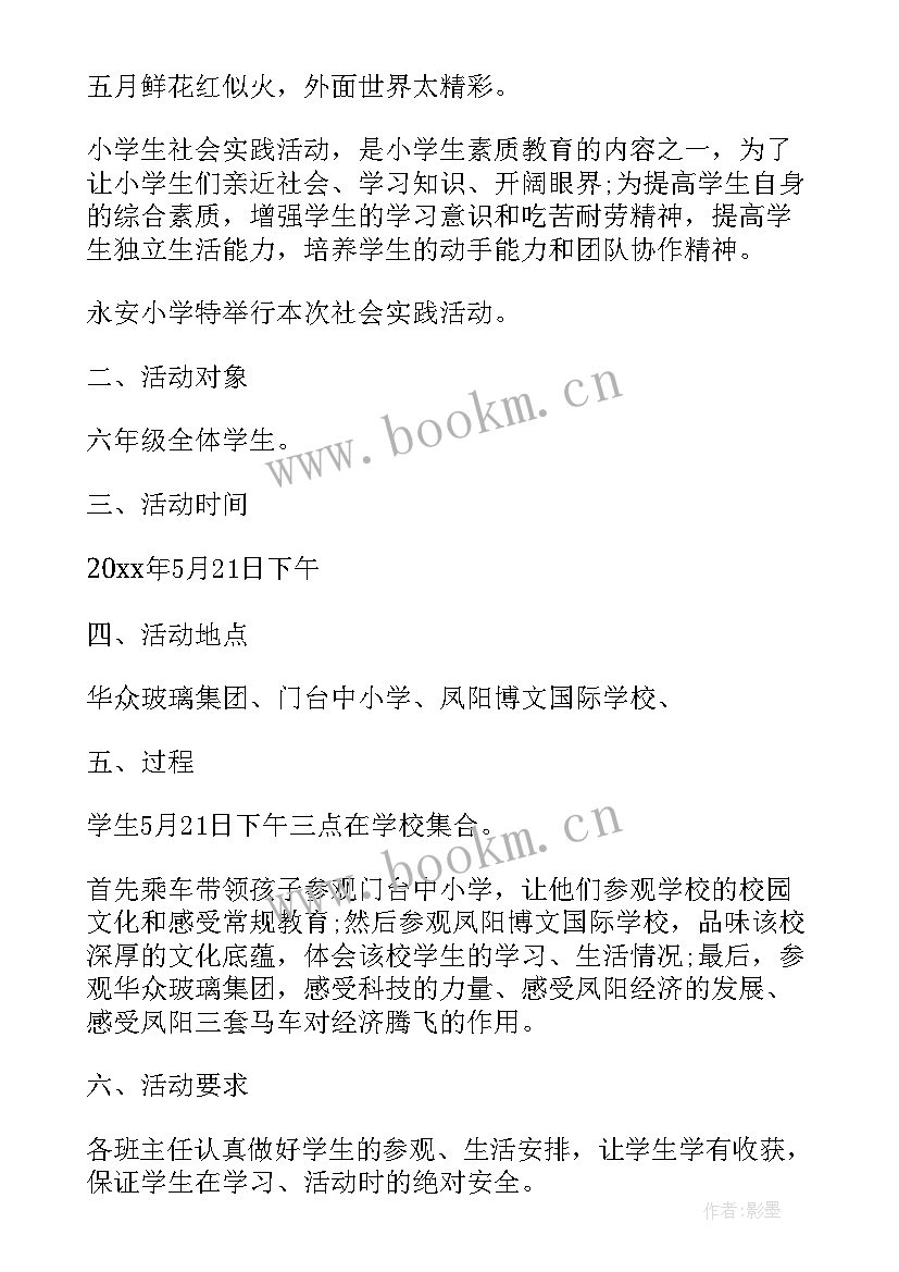 最新参加社会实践活动有感小学 小学生参加社会实践活动心得体会(优质7篇)