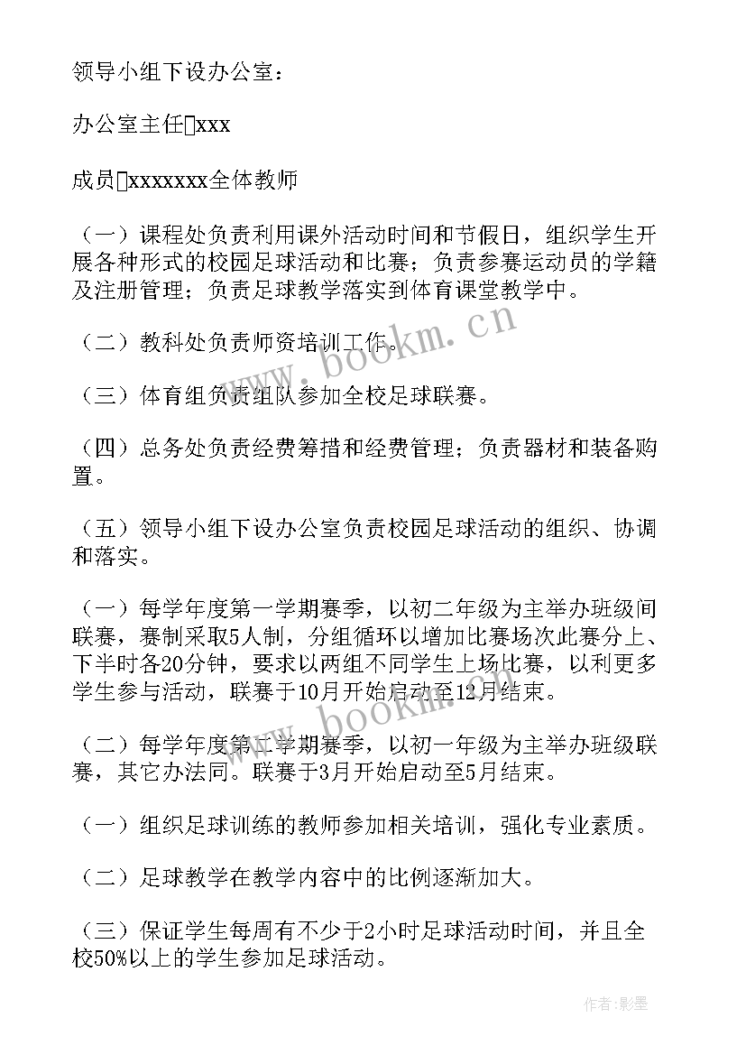 最新校园足球班级联赛报道 校园足球班级联赛方案(通用8篇)