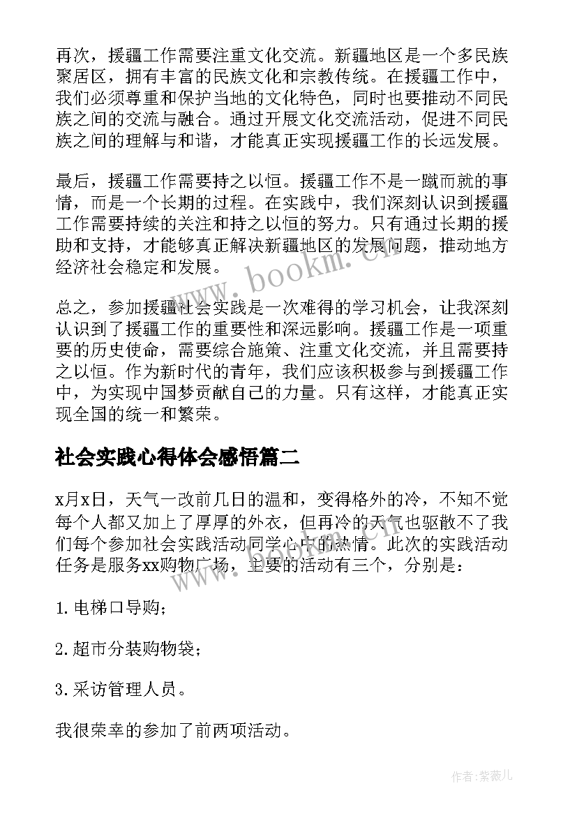 社会实践心得体会感悟 援疆社会实践心得体会(精选17篇)