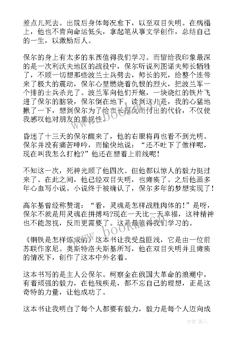 2023年名著钢铁是怎样炼成的板书设计 外国名著钢铁是怎样炼成的读后感(实用13篇)