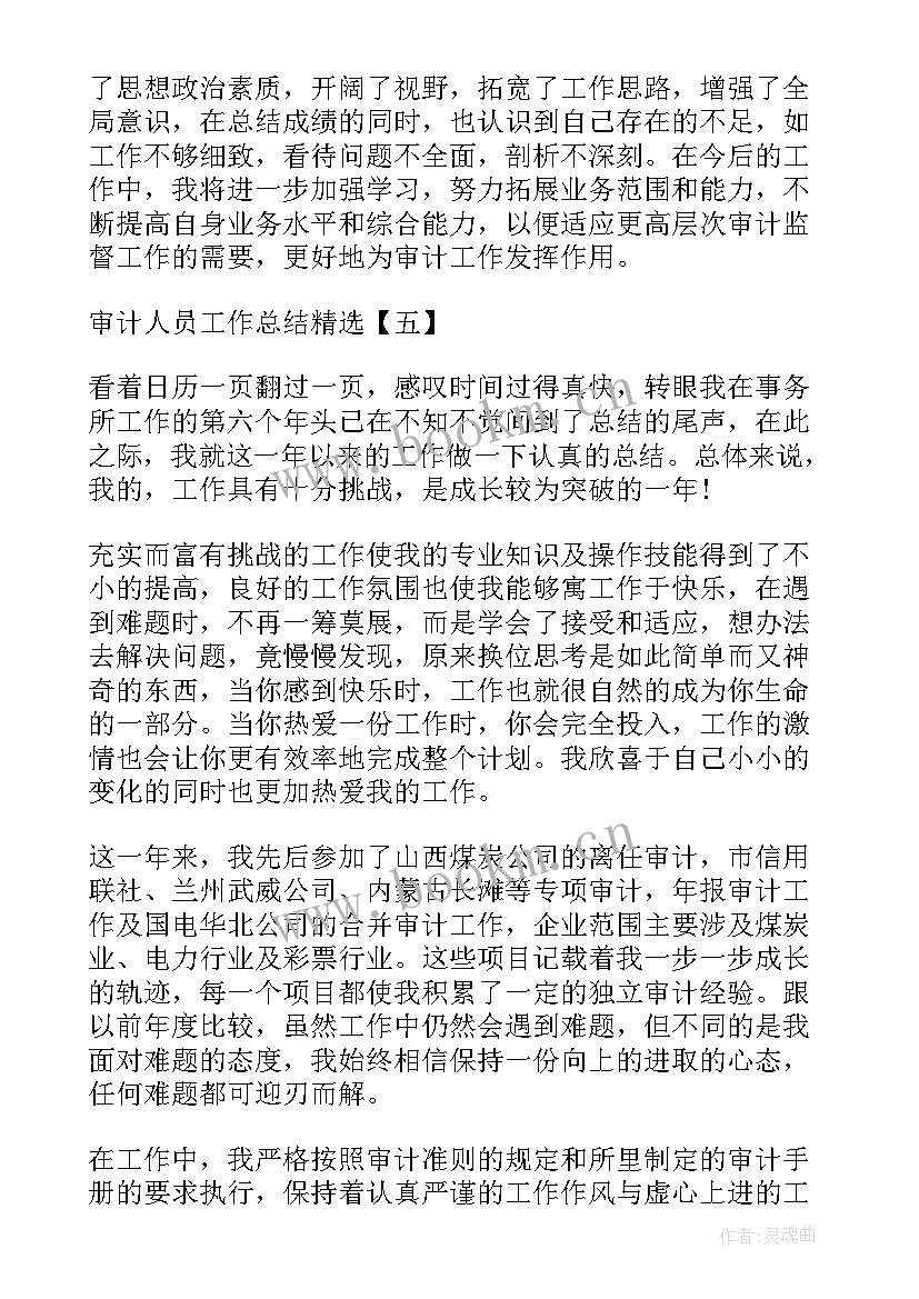 最新审计工作者个人年终总结(大全8篇)