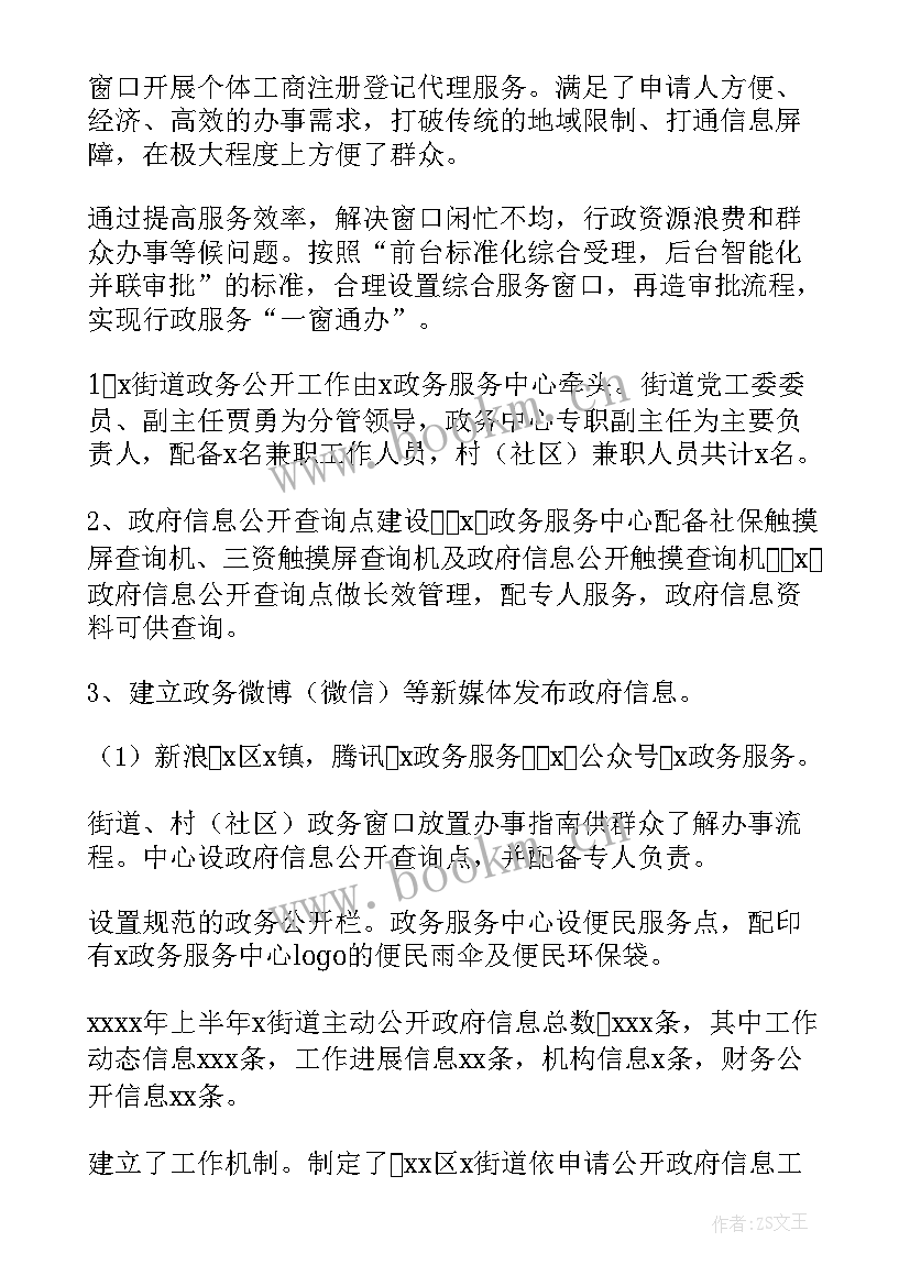 乡镇政务中心工作总结工作总结(汇总8篇)