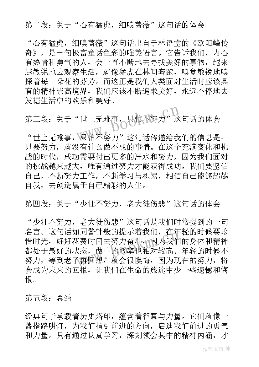 2023年好句子经典摘抄初中 经典句子加心得体会(优秀19篇)