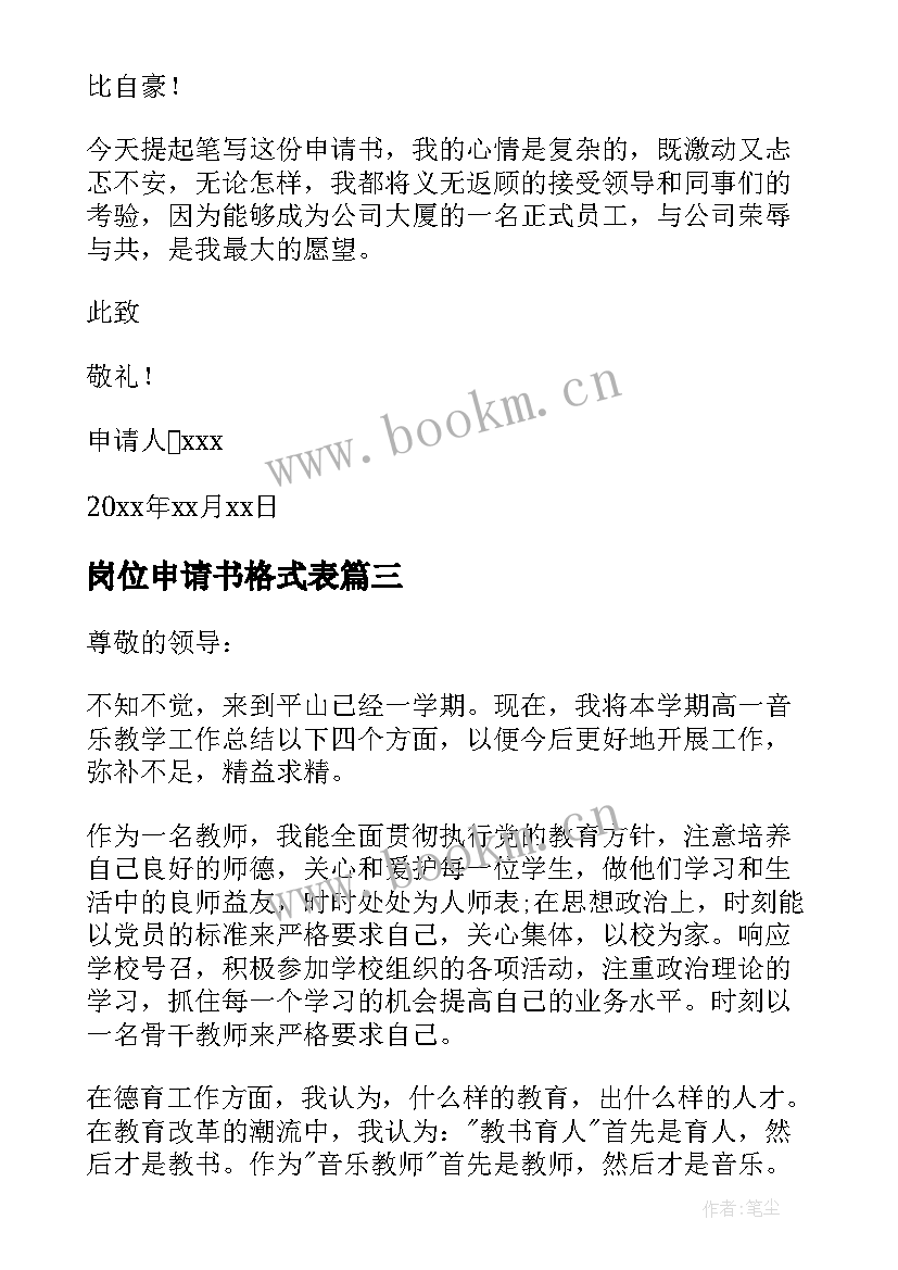 最新岗位申请书格式表 护士岗位辞职申请书格式(精选10篇)