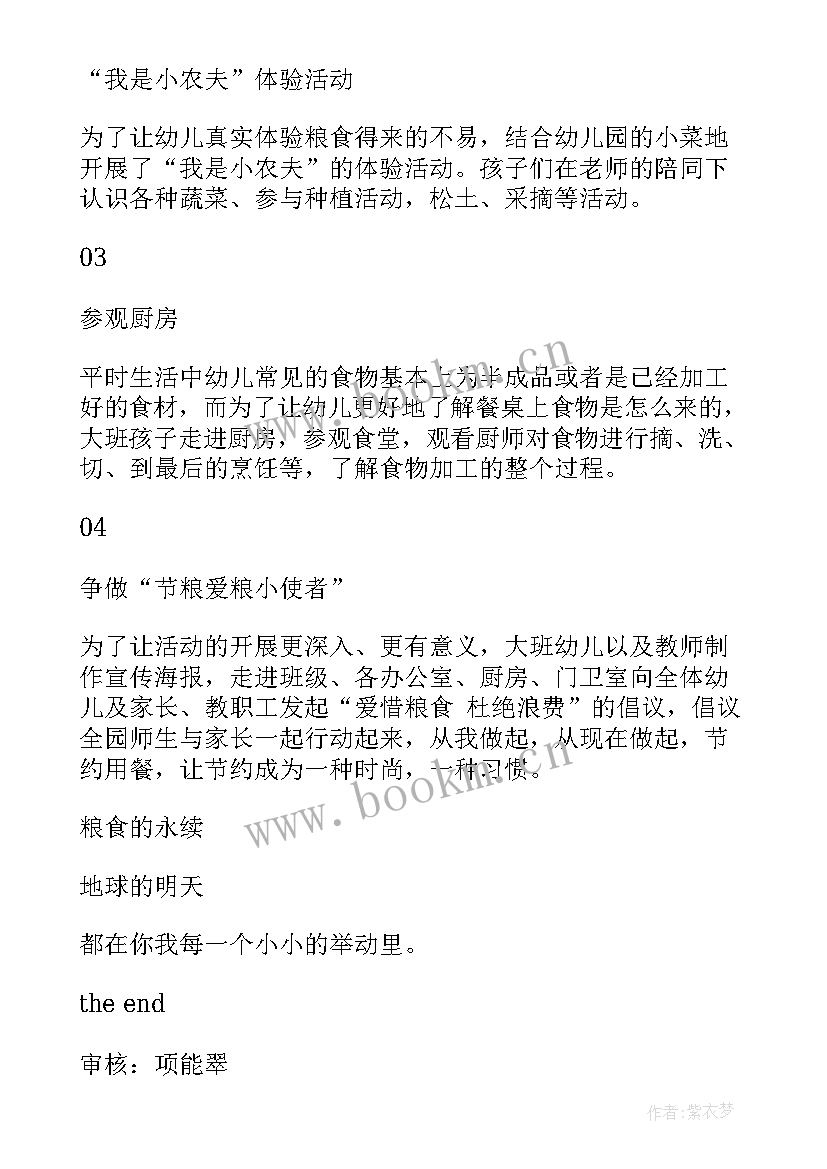 大班社会爱惜粮食教案(模板8篇)