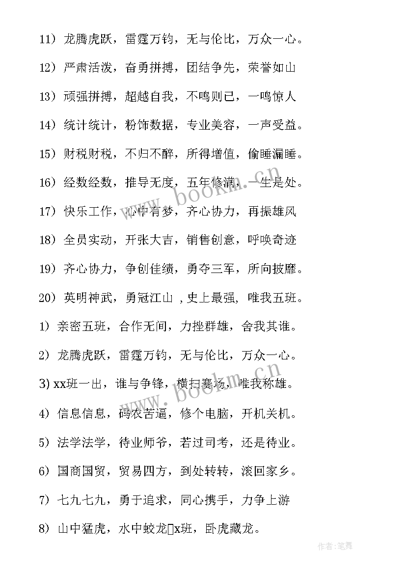 最新运动会口号霸气押韵 运动会口号霸气押韵运动会班级押韵口号(汇总20篇)