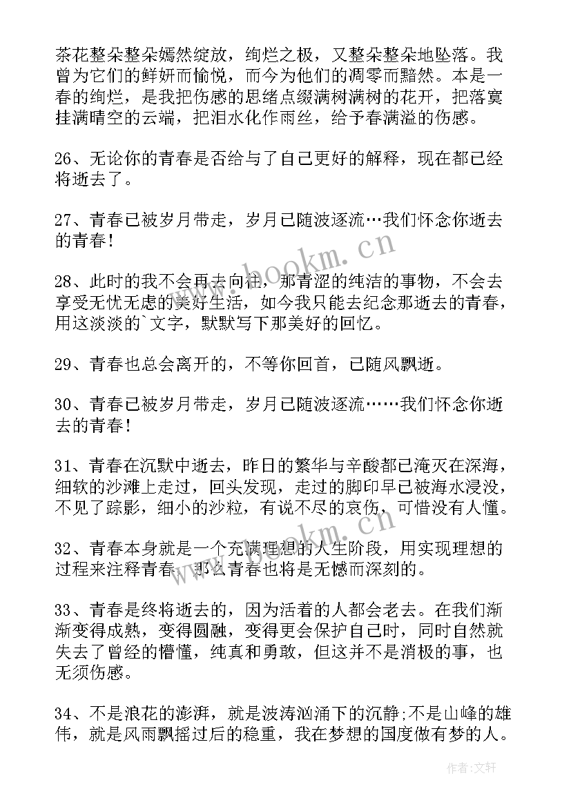 我的逝去的青春诗歌仿写 即将逝去的青春诗歌(精选8篇)