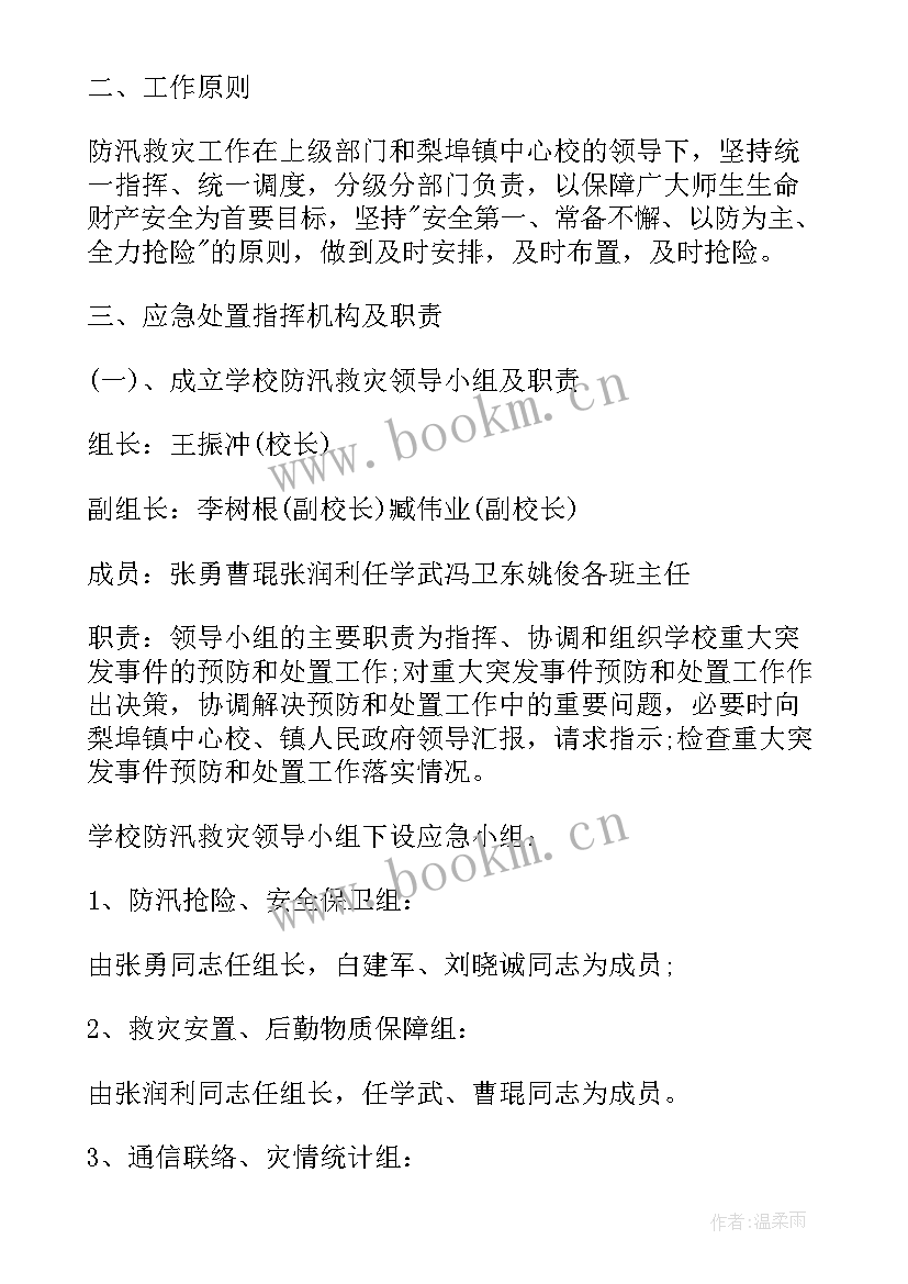 最新防汛应急预案(汇总15篇)