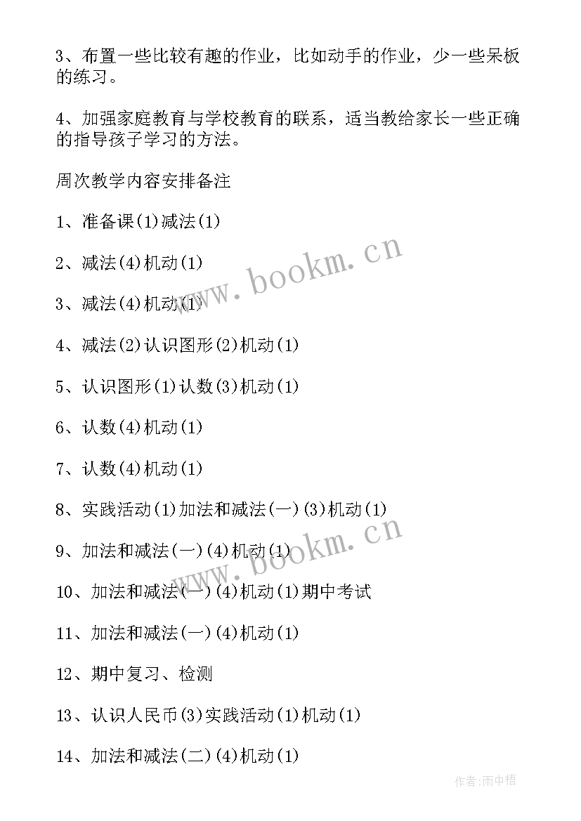 2023年小学数学一年级下学期教学计划 小学一年级数学下学期教学计划(模板10篇)