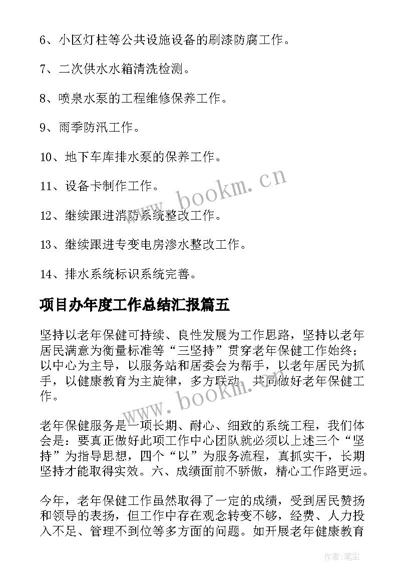 2023年项目办年度工作总结汇报 项目年度工作总结(大全16篇)