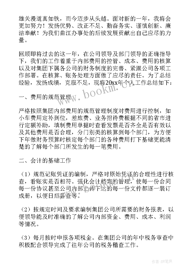 最新财务人员年终个人工作总结 公司财务人员年终工作总结(模板11篇)