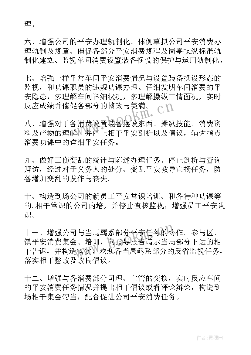 2023年安全员月度工作总结和计划(汇总11篇)