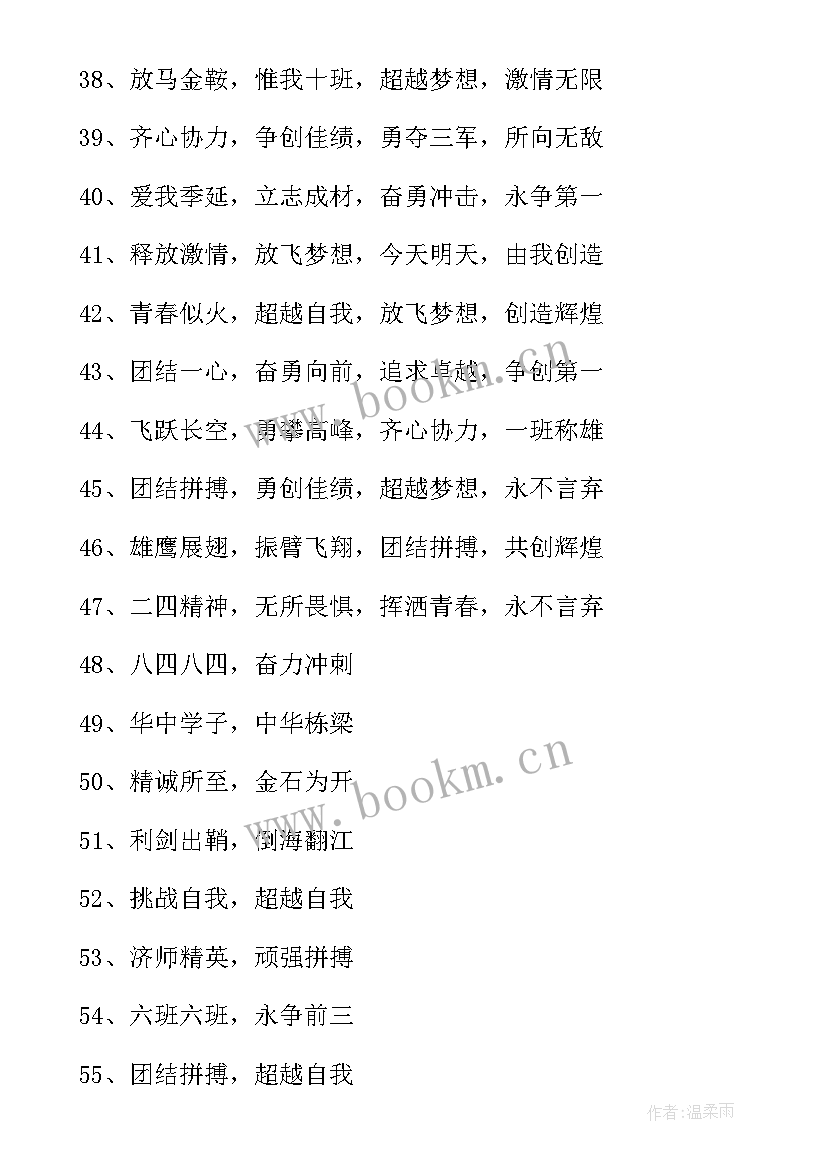 学校班级运动会口号标语 学校冬季运动会班级口号(实用8篇)