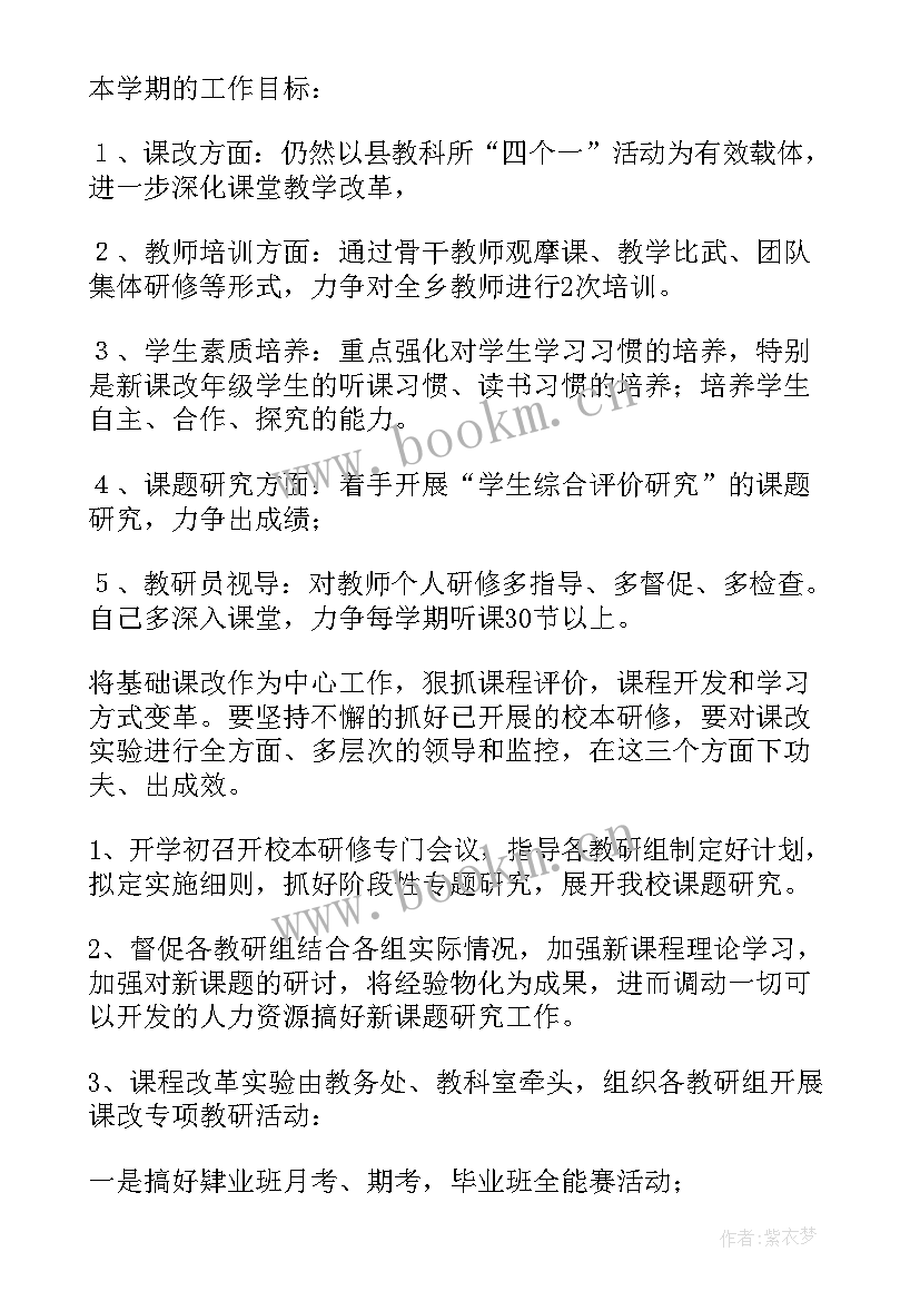 最新幼儿园教师个人研修计划 小学校本研修个人工作计划(模板11篇)