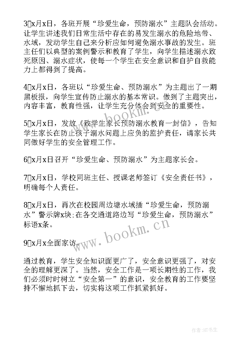 最新小学防溺水工作总结(汇总16篇)