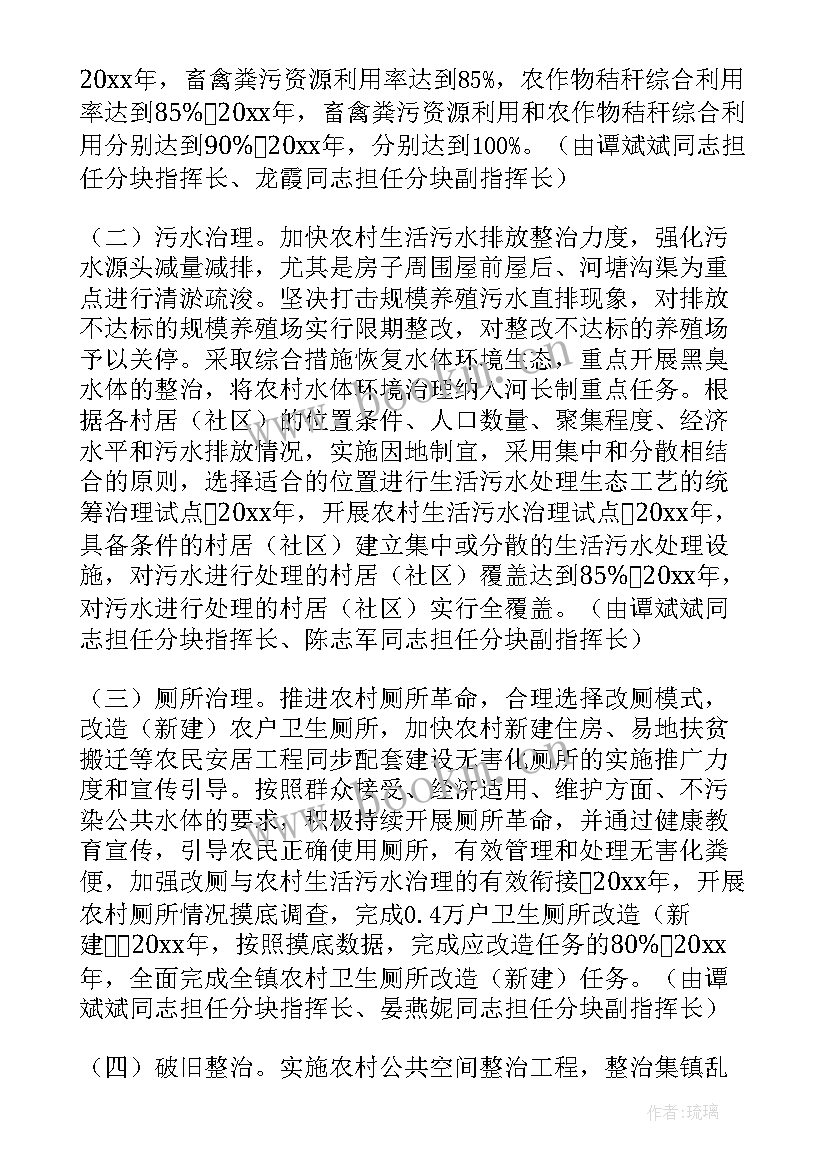 2023年农村人居环境整治 农村人居环境整治工作方案(大全9篇)