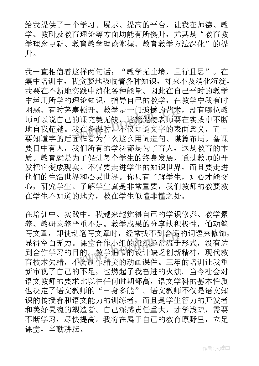 最新小学语文骨干教师培训收获与感悟 小学语文骨干教师培训心得体会(模板8篇)