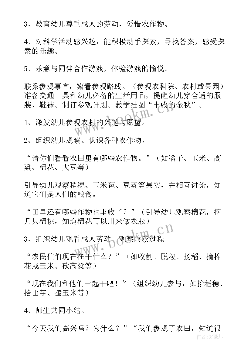 2023年大班美术丰收的秋天教案(汇总8篇)