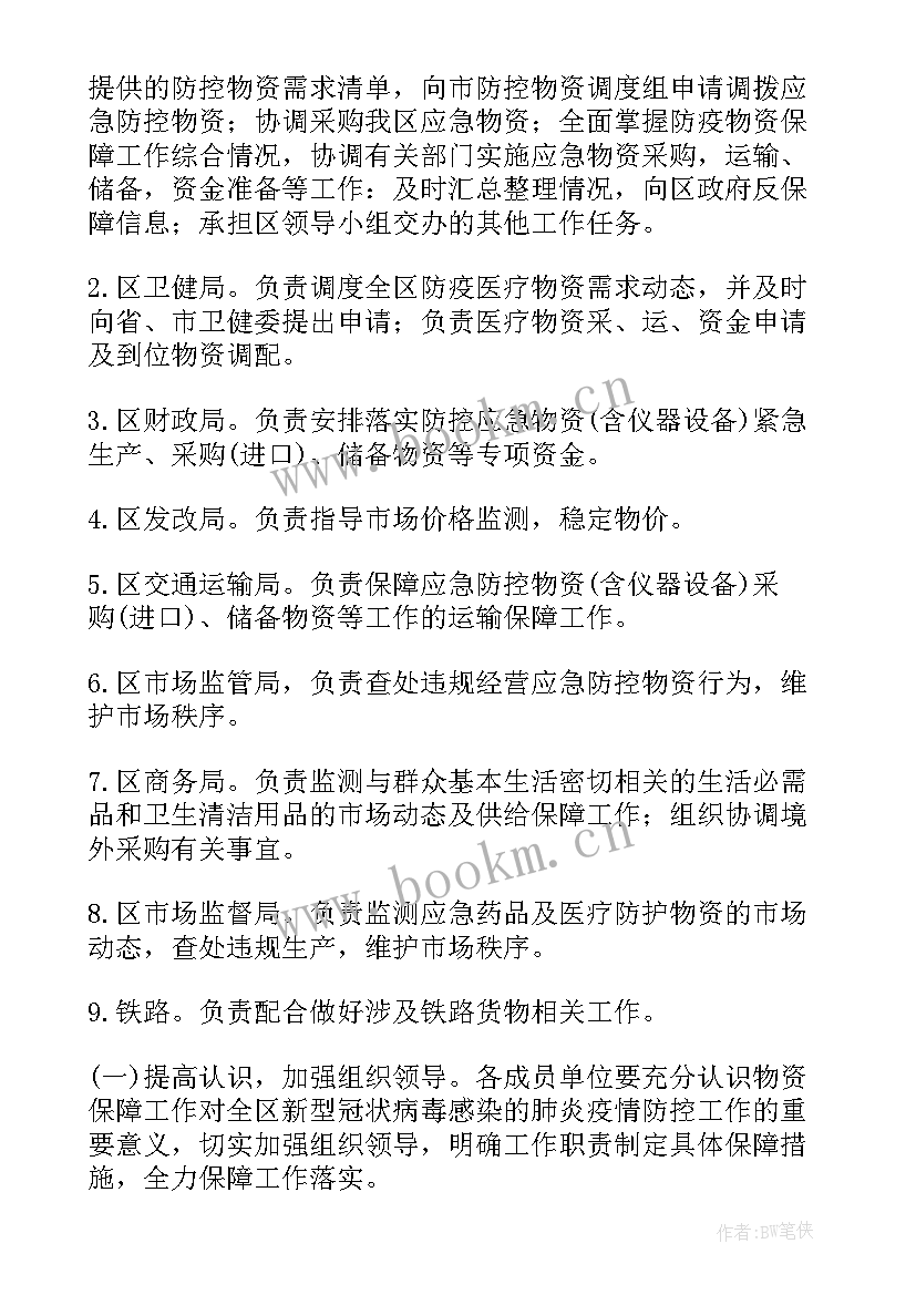 最新超市防疫物资储备 小学疫情防控物资储备方案(实用8篇)