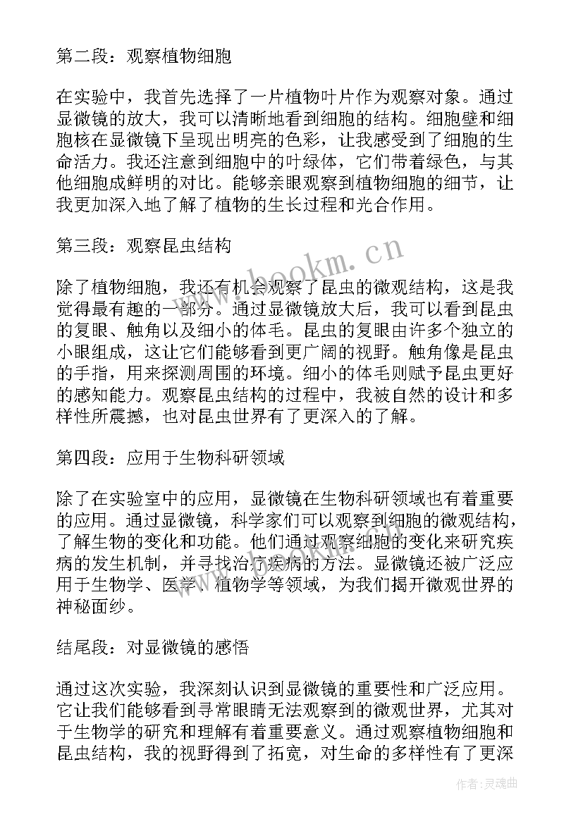 多姿多彩的我们 多姿多彩的显微镜心得体会(大全16篇)