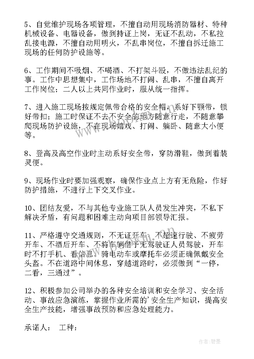 2023年个人安全责任承诺书心得体会 个人安全责任承诺书(大全10篇)