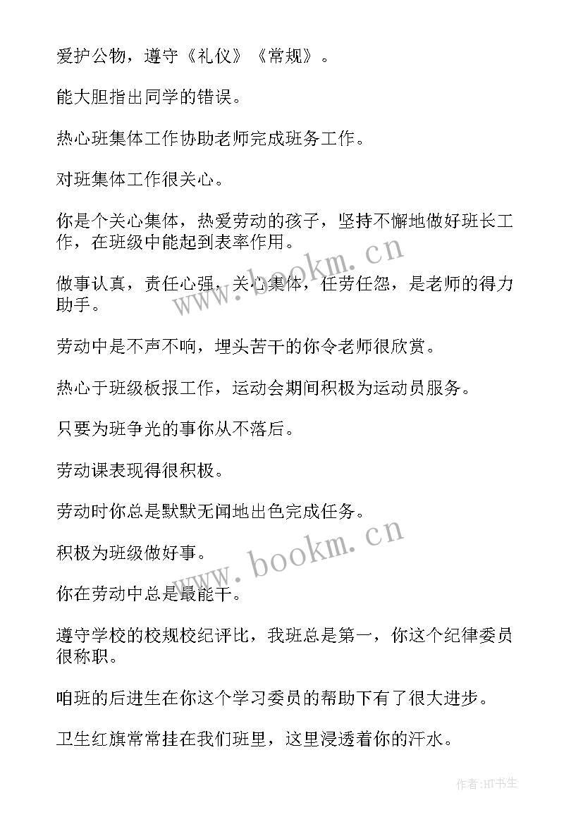 二年级班主任寄语 二年级班主任评语(模板16篇)