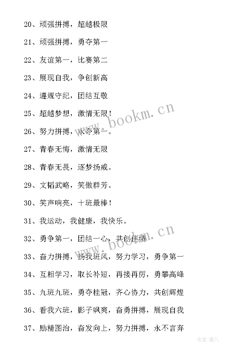 最新小学生的运动会口号 小学生运动会宣传口号(大全11篇)