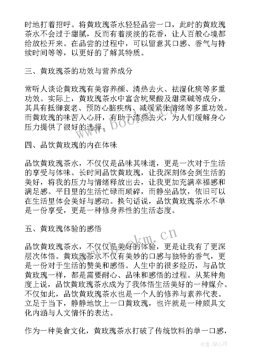 2023年那一朵玫瑰 黄玫瑰心得体会(优质19篇)