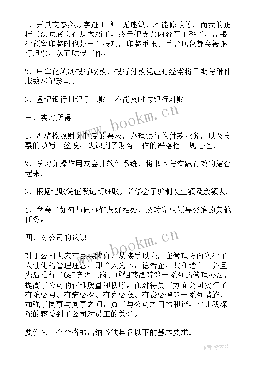 出纳转正工作总结个人(优质8篇)