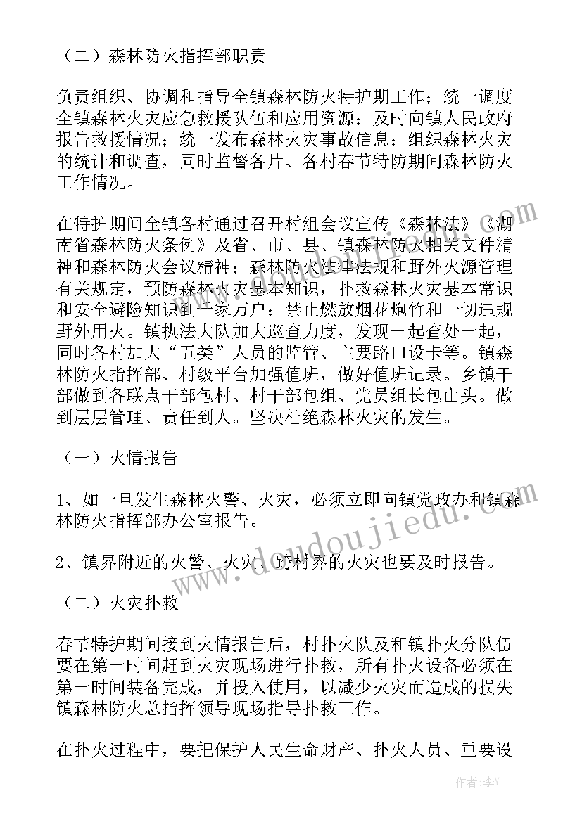 春节防火工作方案