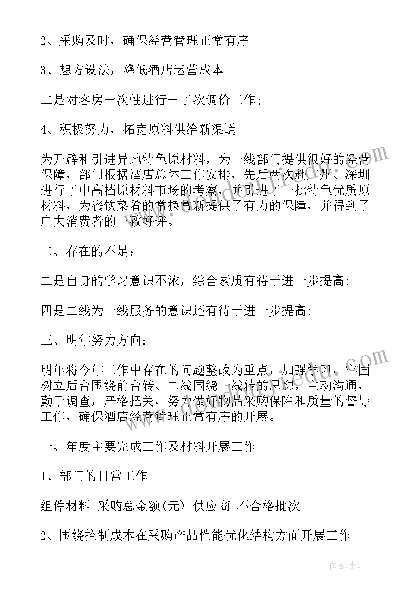 月度汇报工作语 采购月度工作报告