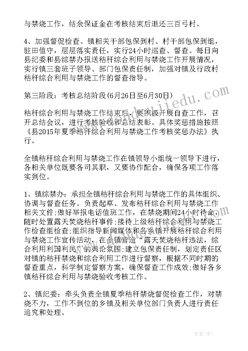 秸秆禁烧工作报告