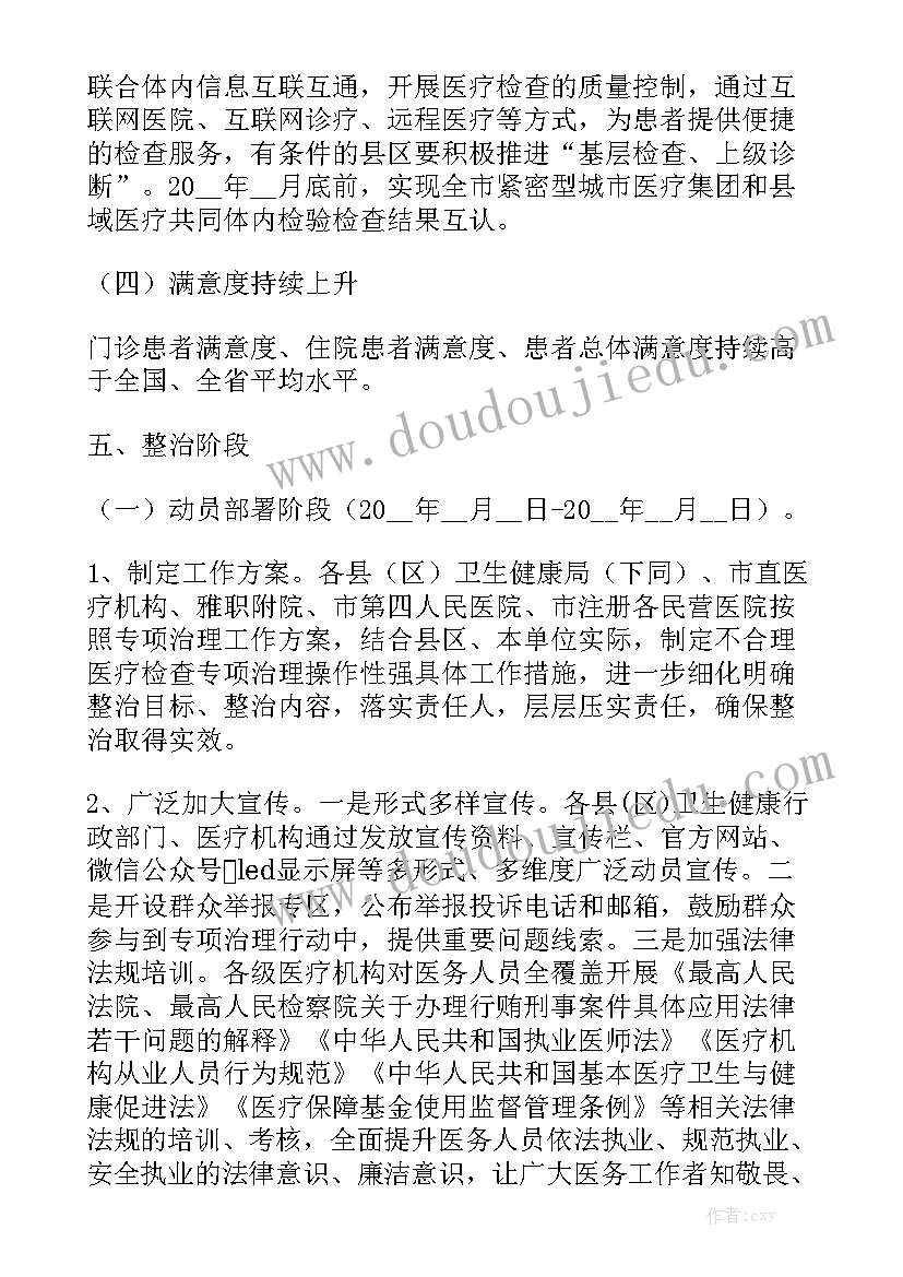 医疗机构突出问题专项整治实施方案最新版六篇