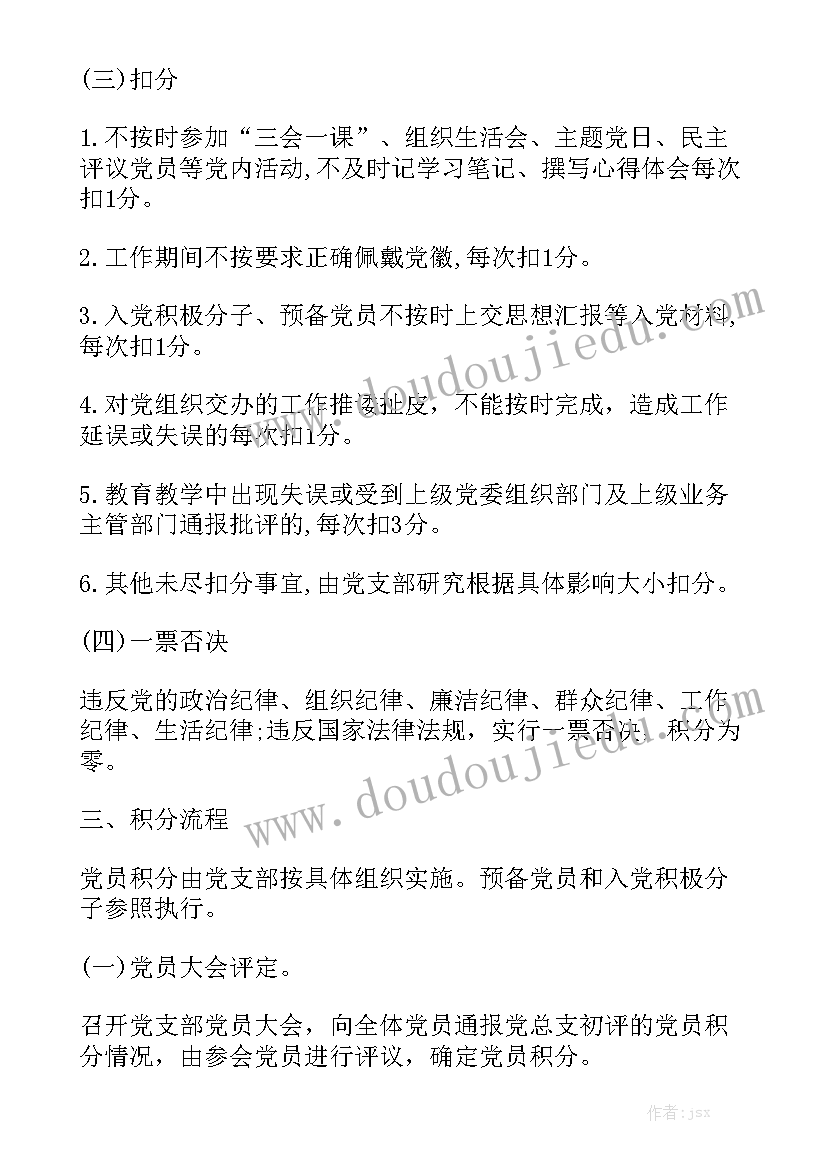 2023加强农村党员积分管理工作办法精选5篇