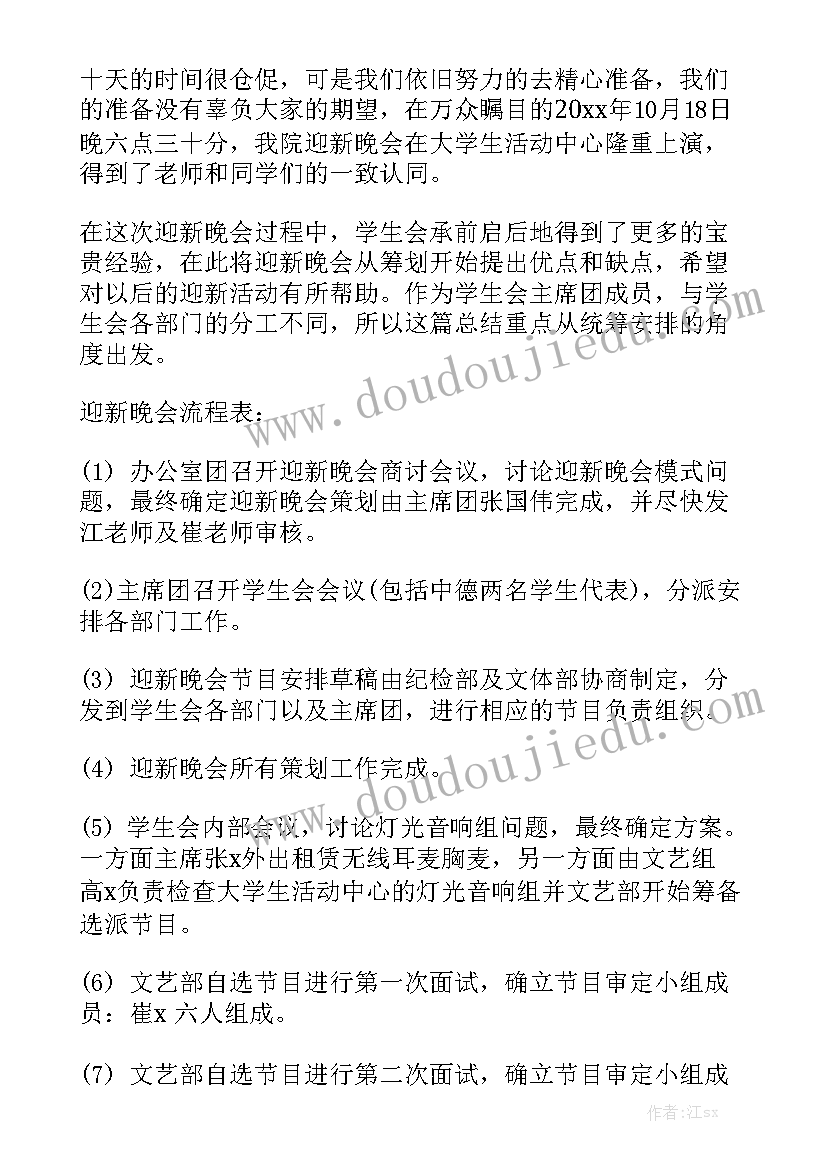 最新晚会工作报告总结 元旦晚会工作总结精选